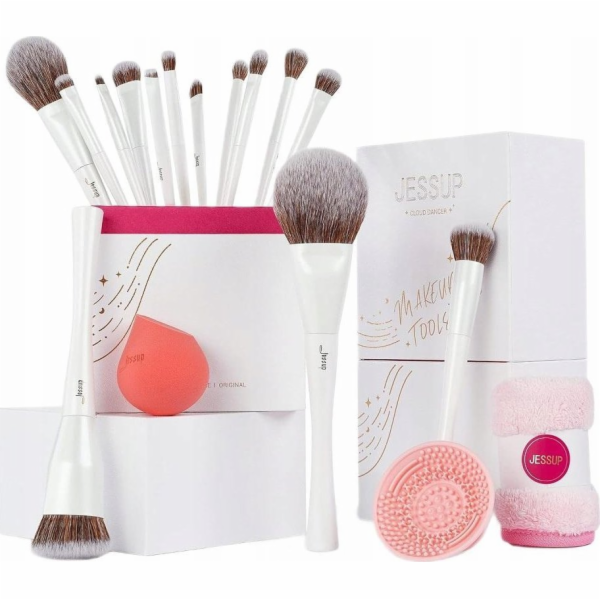JESSUP_SET Komplexní sada nástrojů pro make-up Čisticí po...