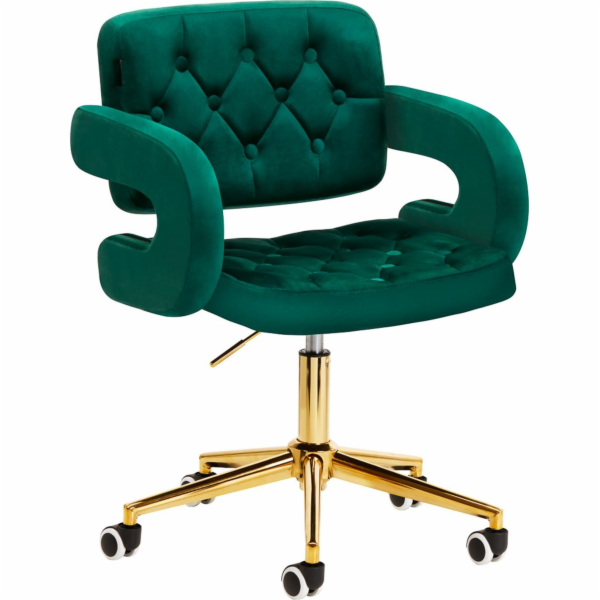 Activeshop 4Rico Otočná židle QS-OF213G sametově zelená