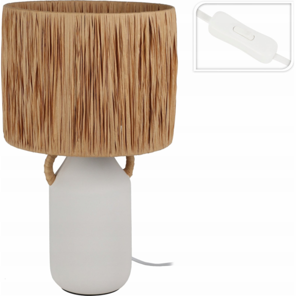 Home Styling Collection Keramická stolní lampa s tkaným s...