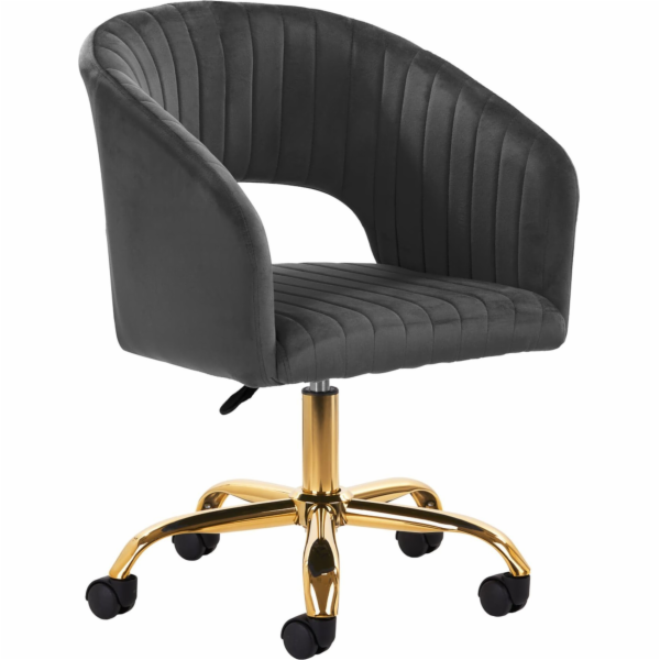 Activeshop 4Rico otočná židle QS-OF212G sametově šedá