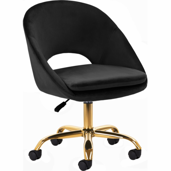 Activeshop 4Rico otočná židle QS-MF18G sametově černá