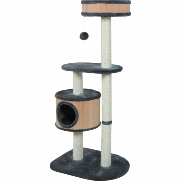 Škrabadlo pro kočky Zolux  BAMBOO, 3 barvy, šedé 127 cm