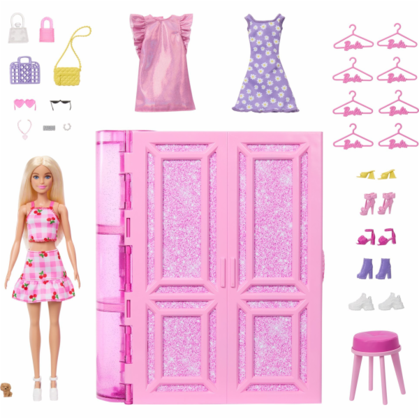 Mattel Barbie Dream Šatní skříň s oblečením Šatní skříň 3...