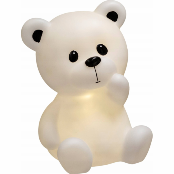 Noční lampa Atmosphera BEAR, bílá, 30 cm