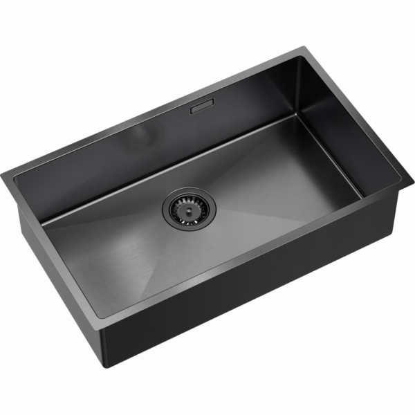 GraniteQ Quadron dřez | ANTHONY 80 | GRAPHITE METAL PVD o...