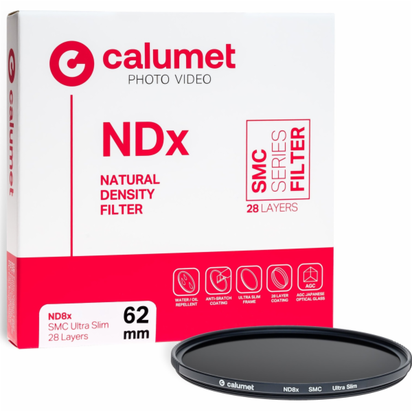 Calumet filtr Calumet ND8x SMC filtr 62 mm Ultra Slim 28 ...