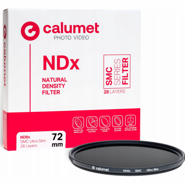 Calumet filtr Calumet ND8x SMC filtr 72 mm Ultra Slim 28 ...