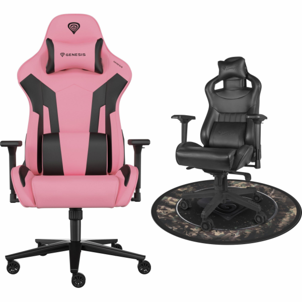 Černá a růžová sedačka Genesis Nitro 720 (NFG-1928) + pod...