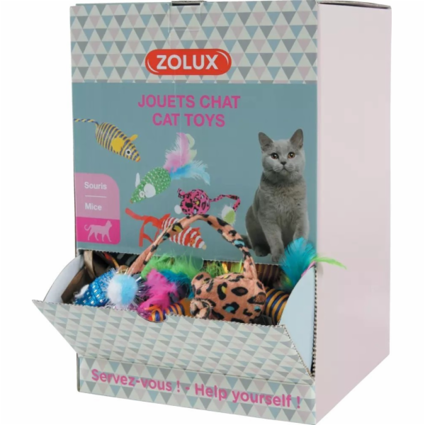 Zolux Hračka ZOLUX Cat, sada 132 myší
