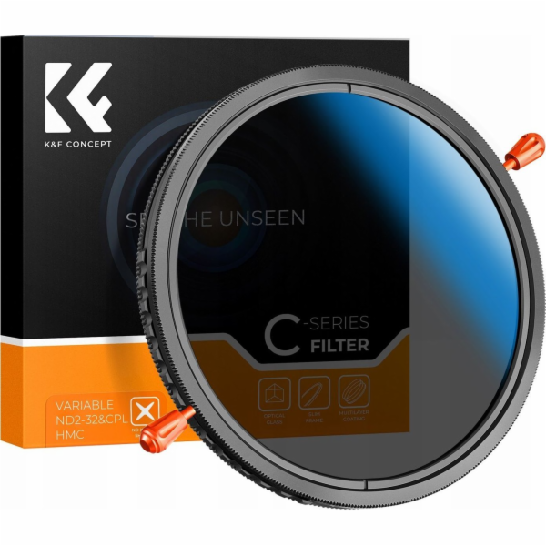 Kf filtr K&F Concept Hybridní filtr 2v1 CPL + PLNĚ ŠEDÝ N...