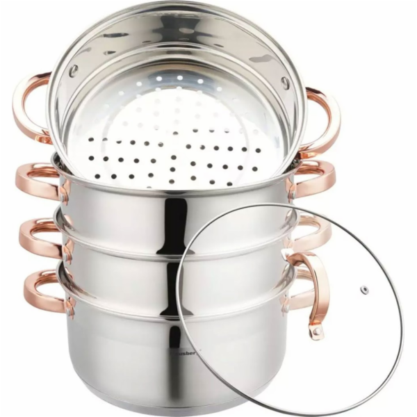 Klausberg  PARNÍ HRNEC 5 PRVKŮ. 24cm KB-7736 RŮŽOVÉ ZLATO