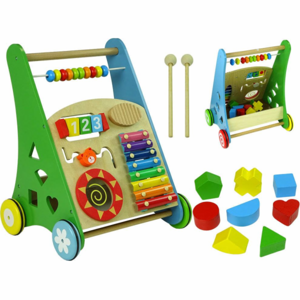 Lean Sport Wooden Pusher Sorter Barevné geometrické posta...