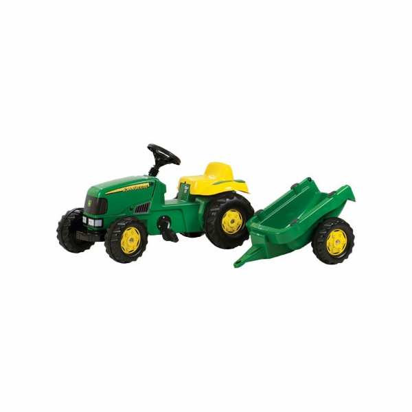 Šlapací traktor Rollytoys John Deere + rollyKid 012190