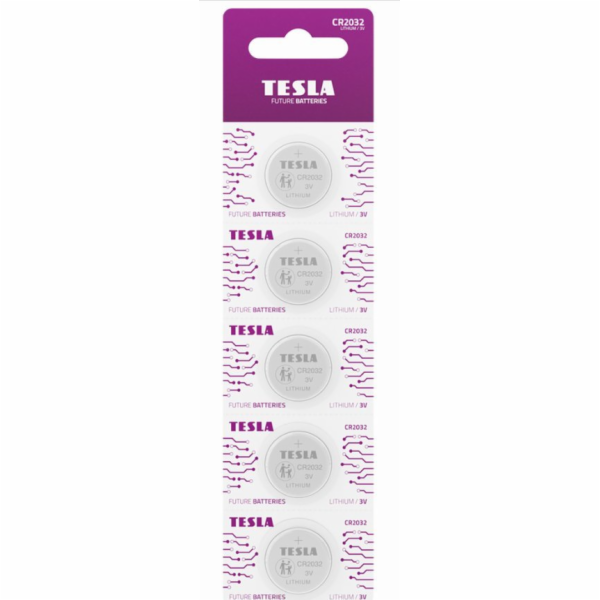 TESLA CR2032 5ks 1099137050 Tesla CR2032, 5 ks