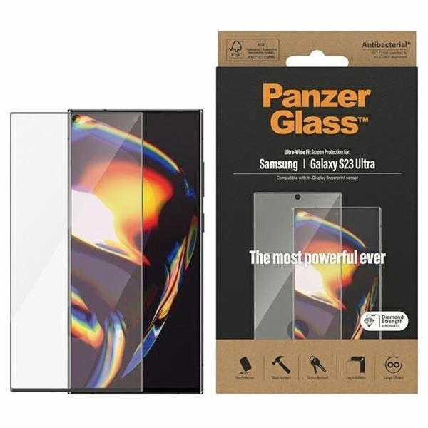 PanzerGlass  Tvrzené sklo Ultra-Wide FIT Samsung S23 Ultr...