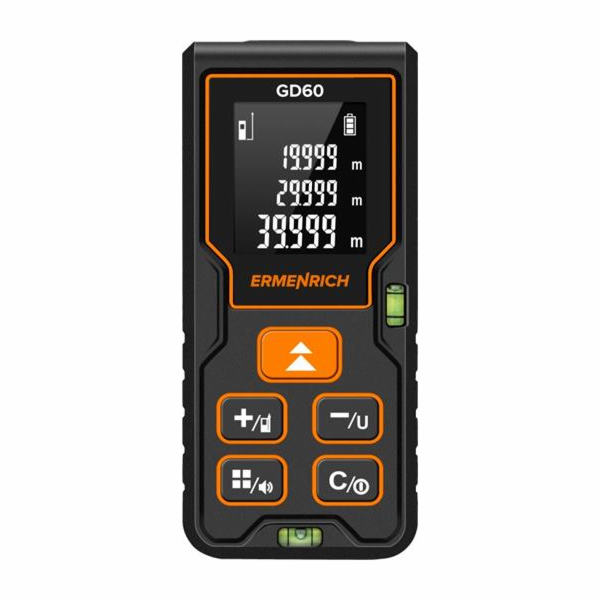 Laserový dálkoměr Ermenrich Reel GD60 - vzdálenost, ploch...