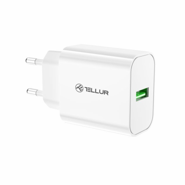 Tellur USB-A nástěnná nabíječka 18W s QC3.0 bílá
