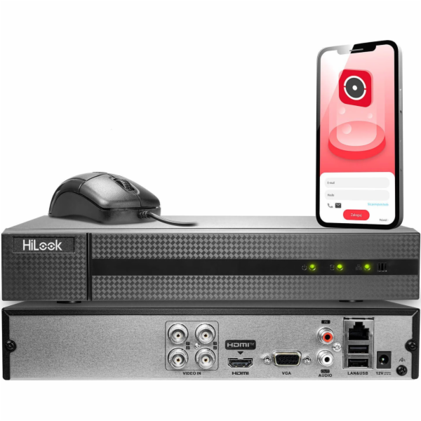 Rekordér HiLook Rekordér Hilook TVI od Hikvision 4 kanály...