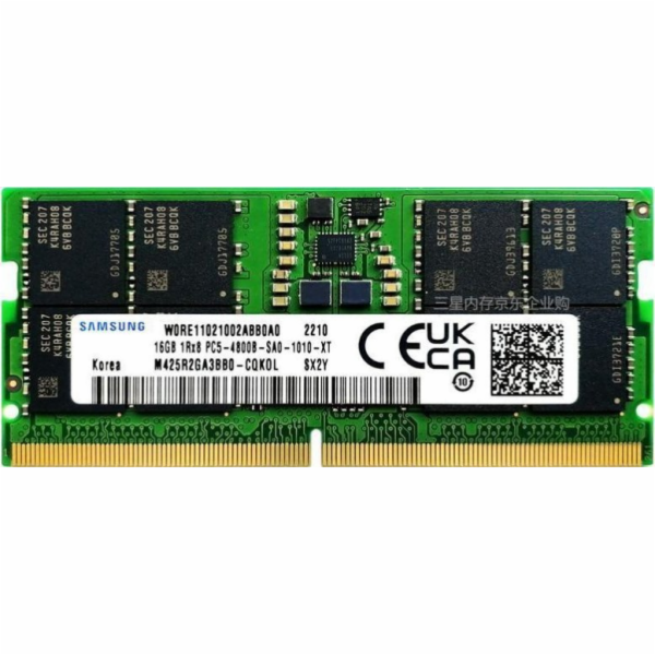 Paměť notebooku Samsung SODIMM, DDR5, 16 GB, 4800 MHz, CL...