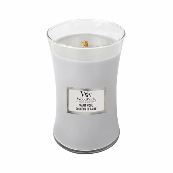 Svíčka WoodWick velká, Warm Wool, Hřejivá vlna, 609.5 g