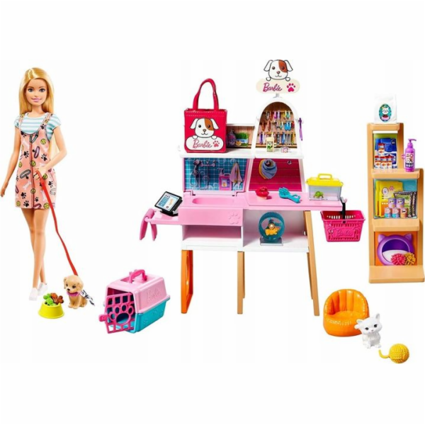 Panenka Barbie Mattel - Pet Salon (GRG90)