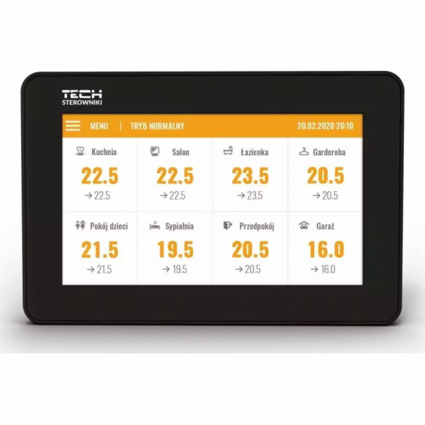 Ovládací panel TECH-CONTROLLERS M-8n pro lištu L-8E TECH ...