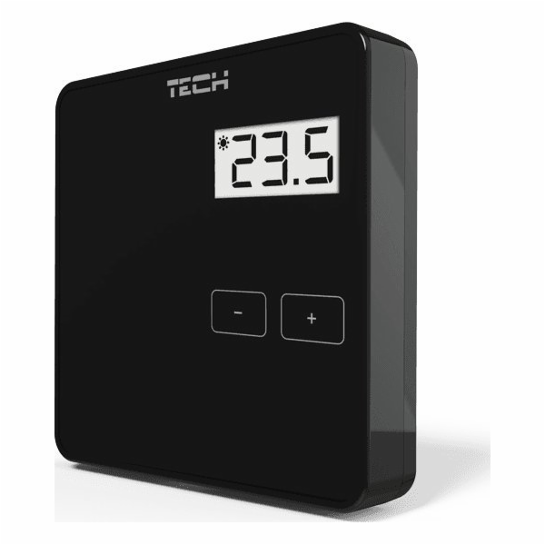 Bezdrátový dvoustavový pokojový ovladač Tech R-8B černý (...