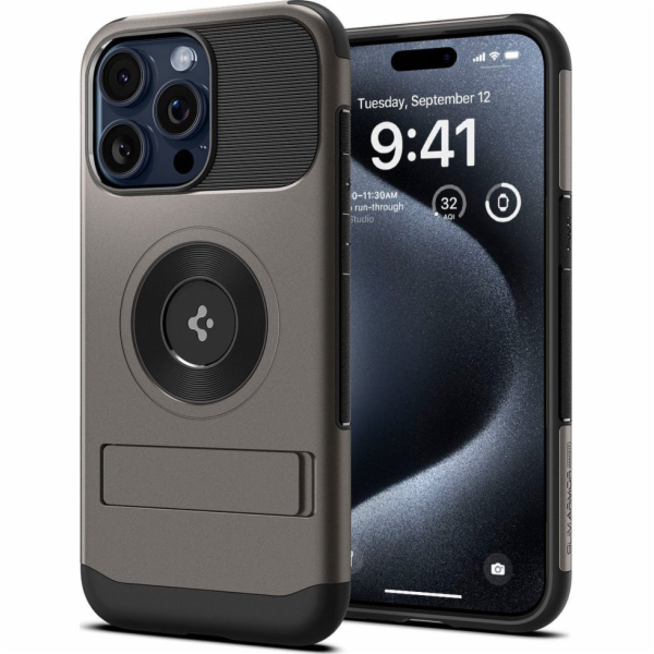 Spigen  Slim Armor MagSafe, gunmetal - iPhone 15 Pro