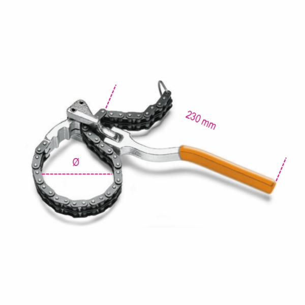 Beta Tools Klíč na řetěz olejového filtru (1488L)
