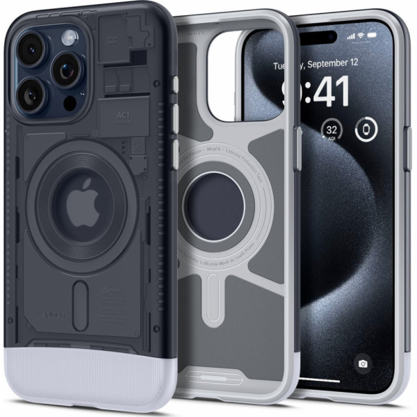 Spigen  Classic C1 MagSafe, grafit - iPhone 15 Pro Max