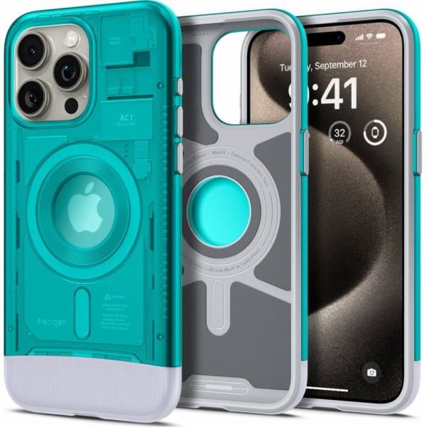 Spigen  Classic C1 MagSafe, bondi blue - iPhone 15 Pro Max