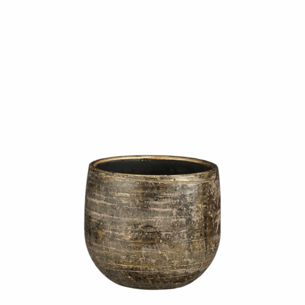 Hrnec Mica Marcus 1155653, keramika, O 14 cm, bronz
