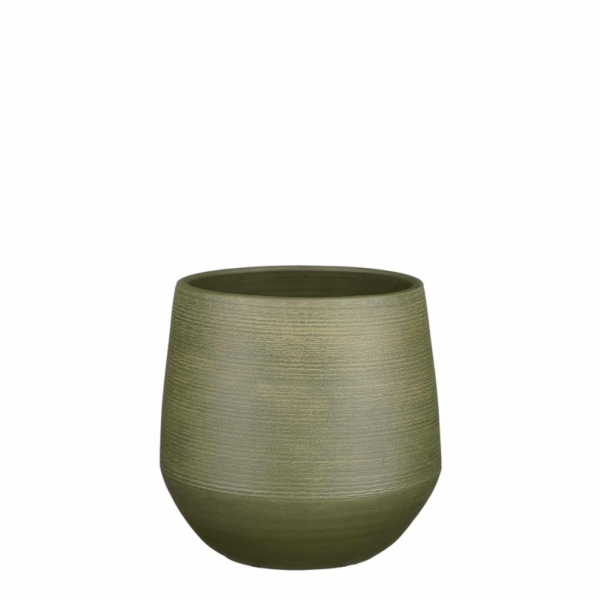 Hrnec Mica Evora 1138170, keramika, V 24 cm, zelený