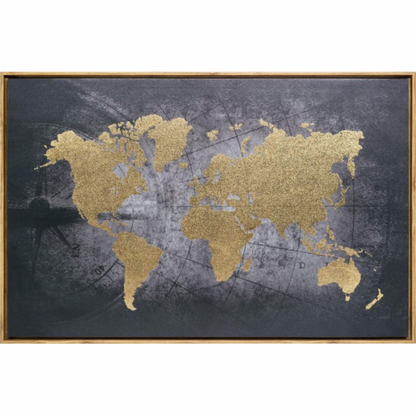 Atmosphera Nástěnný obraz v rámu World 58x88 cm
