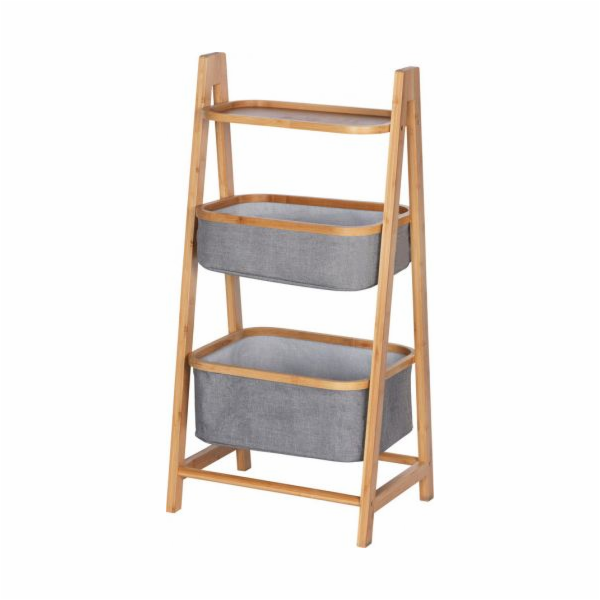 Úložná skříňka Wenko 44 x 91 x 34 cm bambus/polyester hně...