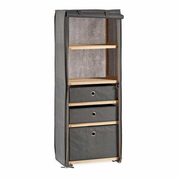 Bigbuy domácí knihovna Šedý dřevěný materiál (28 x 113 x ...