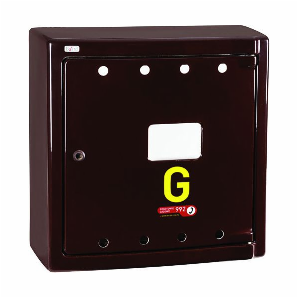 Weba Nástěnný plynový box 600x600x250, rovný, šedý, z mat...