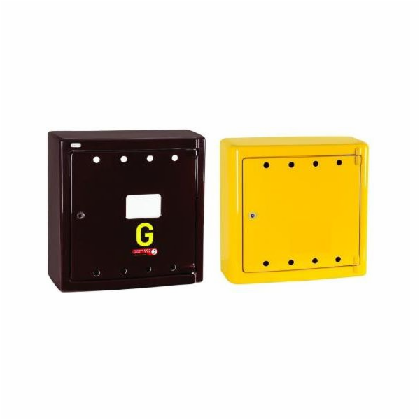 Weba Nástěnný plynový box 600x600x250 rovný hnědý z KEN p...