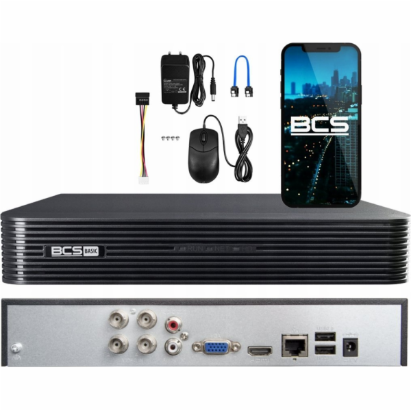 BCS rekordér AHD, HD-CVI, HD-TVI, CVBS, TCP/IP BCS-B-XVR0...