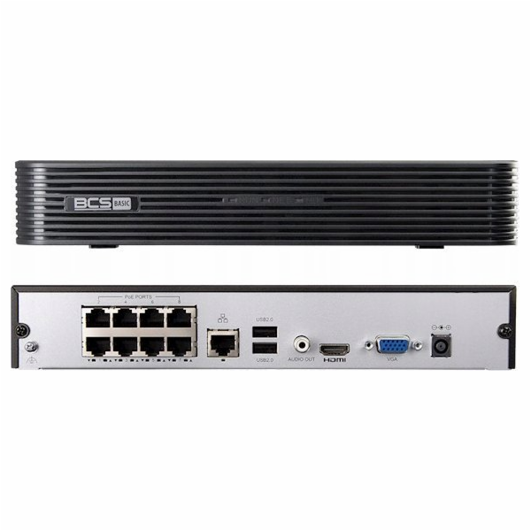 BCS rekordér IP RECORDER BCS-B-NVR0801-8P(2.0) 8 KANÁLŮ, ...