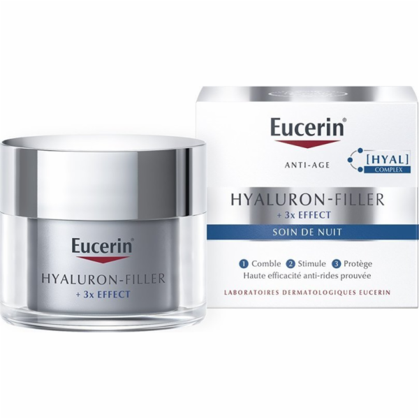 Eucerin Hyaluron-Filler + 3x Účinný noční krém proti vrás...