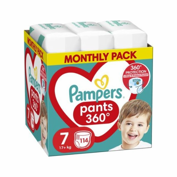 Pampers Pants 7 plen, 17+ kg, 114 ks.
