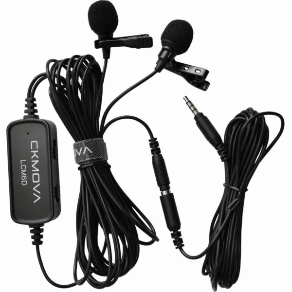 Mikrofon CKMOVA CKMOVA LCM6D - dvojitý klopový mikrofon p...