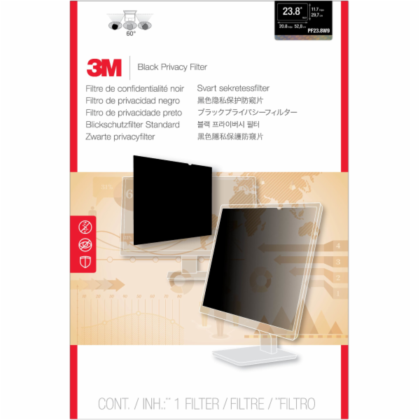 3M Filter Privacy Filter, 23,8 16:9 (PF23,8W9)