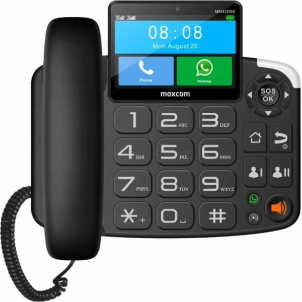 MAXCOM MM 42D 4G, stolní telefon pro pevnou linku