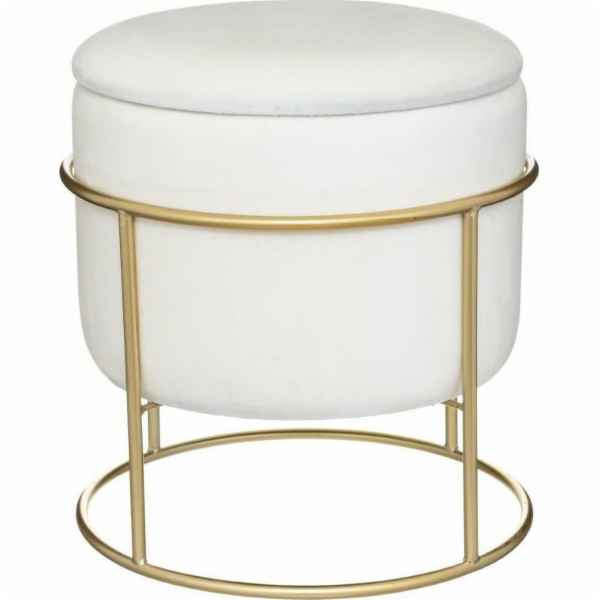 Atmosphera Pouffe s úložným prostorem ELIANE, kulatá