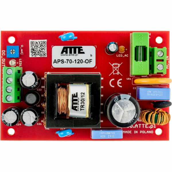 Zdroj UPS Atte SMPS 24V 3A 72W ATTE APS-70-240-OF