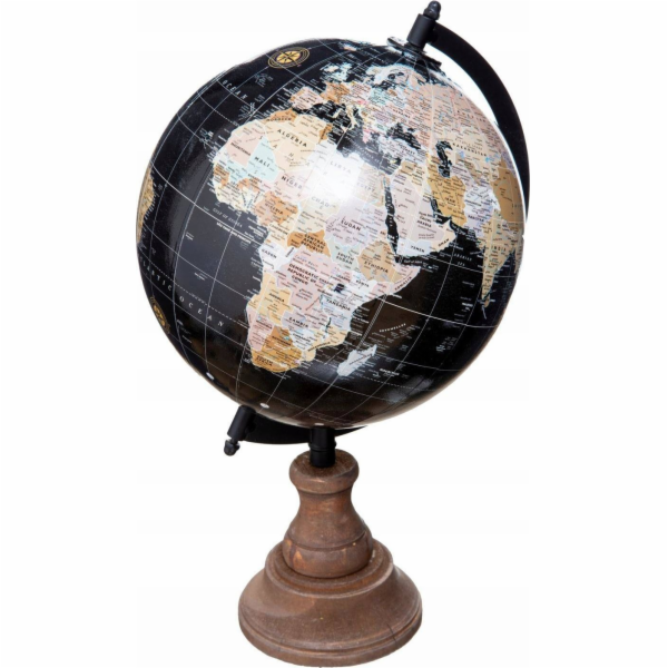 Atmosphera Retro dekorativní globus, dřevěný, 32 cm
