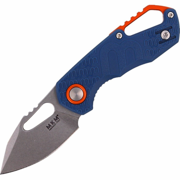 MKM Nůž MKM Isonzo Clip Point modrý FRN, Stone Washed N