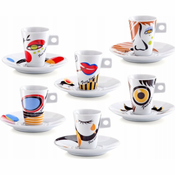 Sada na espresso Zeller FACES, 12 kusů, ZELLER
